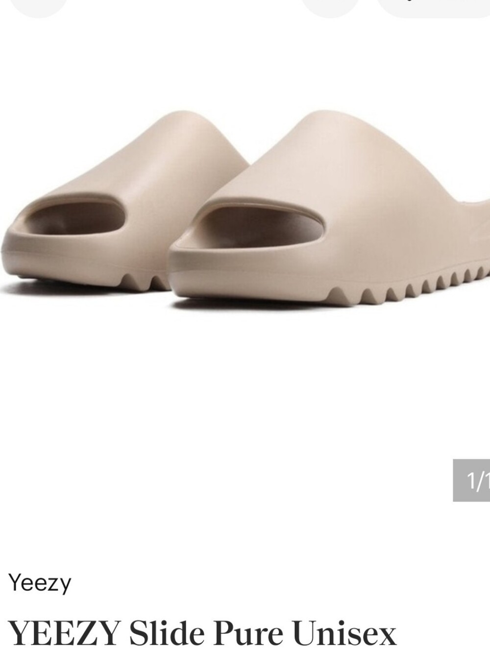Yeezy Slide in Beige/Taupe Unisex